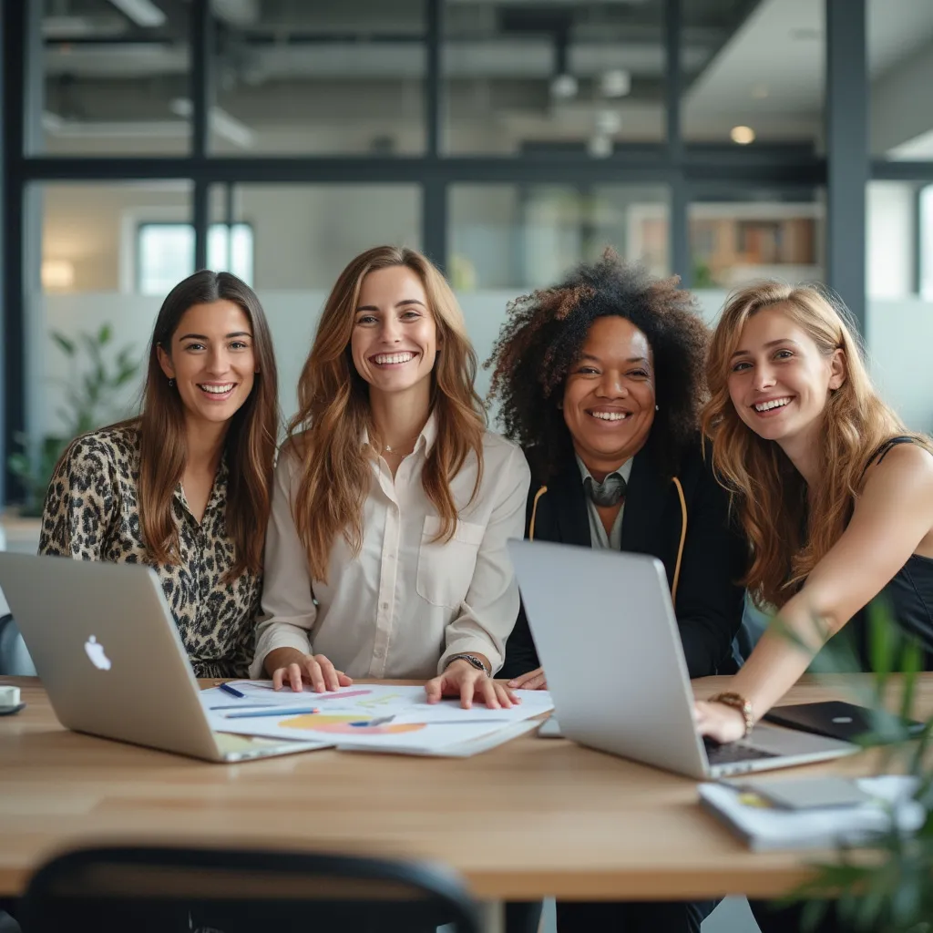 Equipo de consultores colaborando
